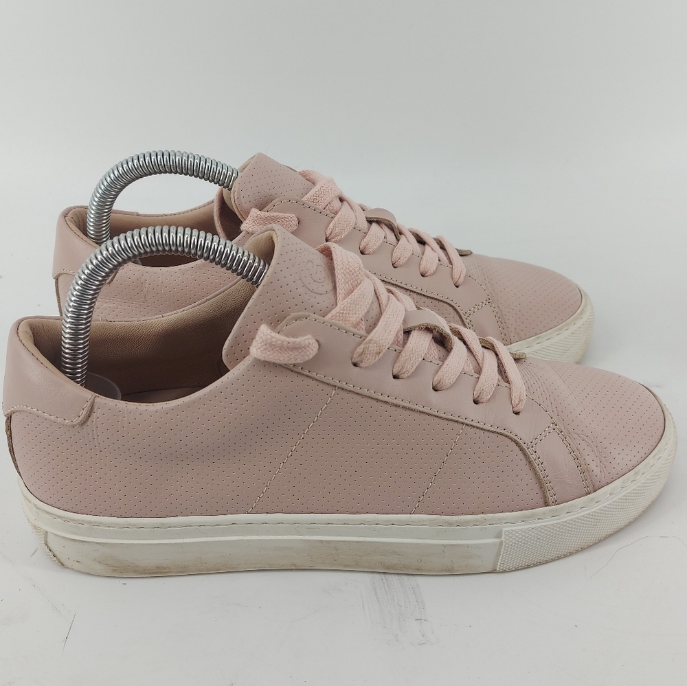 Greats Pink Leather Low Sneaker